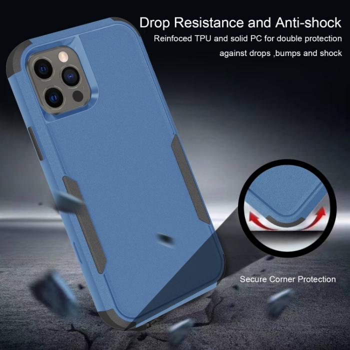 Bild 6, iPhone 14 Pro Max Skal Shockproof Hybrid Blå/Svart