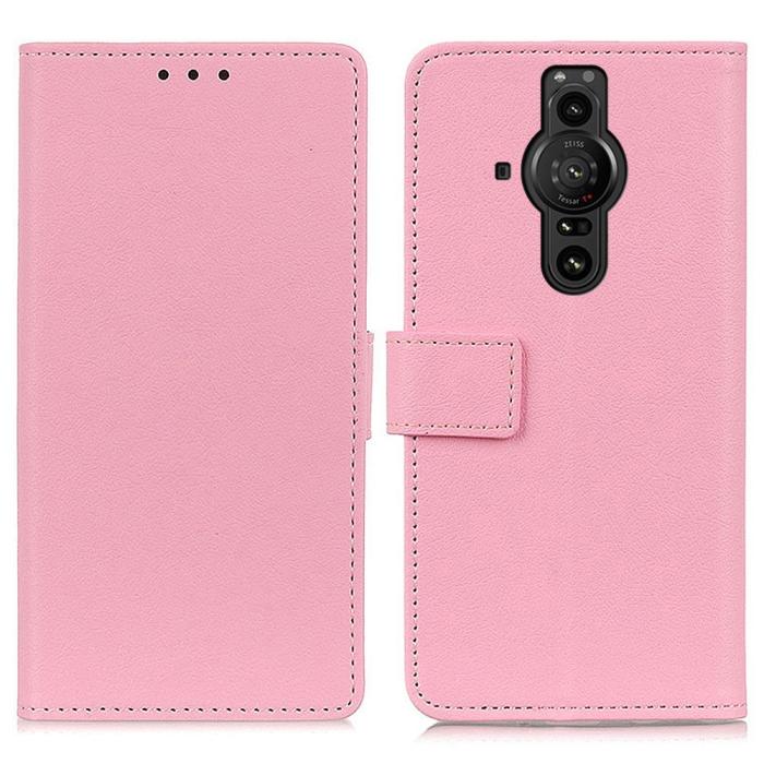 Bild 1, Sony Xperia Pro-I Fodral Läder Ljus Rosa