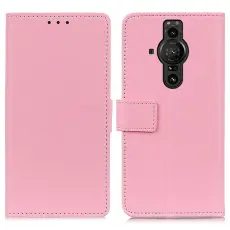 Sony Xperia Pro-I Fodral Läder Ljus Rosa