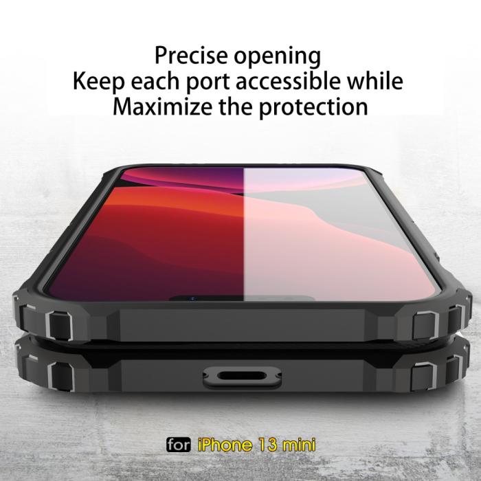 Bild 6, iPhone 13 Mini - Shockproof Armor Hybrid Skal - Roséguld