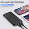 Snabbladdare 10000 mAh powerbank med LED - Svart
