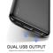 Snabbladdare 10000 mAh powerbank med LED - Svart