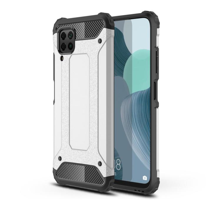Bild 1, Huawei P40 Lite - Hybrid Armor Skal - Silver