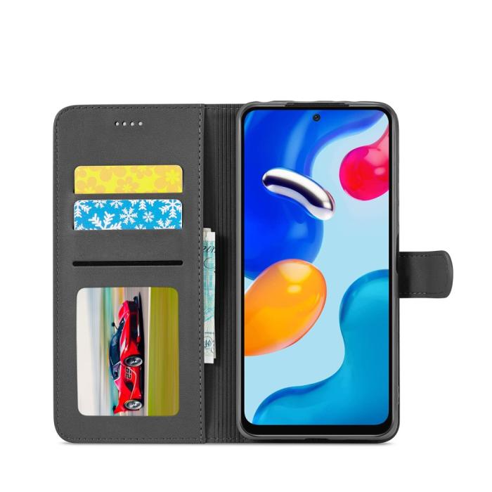 Bild 4, LC.IMEEKE Xiaomi Redmi Note 11 Pro 5G Fodral Läder Svart