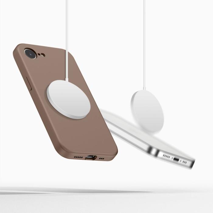 Bild 4, Tech-Protect iPhone 17e/16e Skal MagSafe Silicone Chocolate Brown