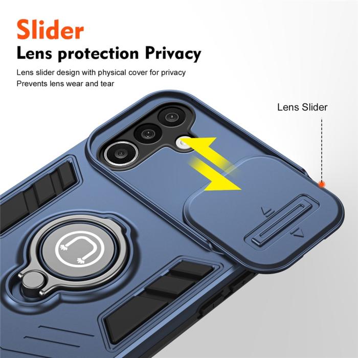 Bild 5, Samsung Galaxy A27 5G Skal Camshield Kickstand Blå