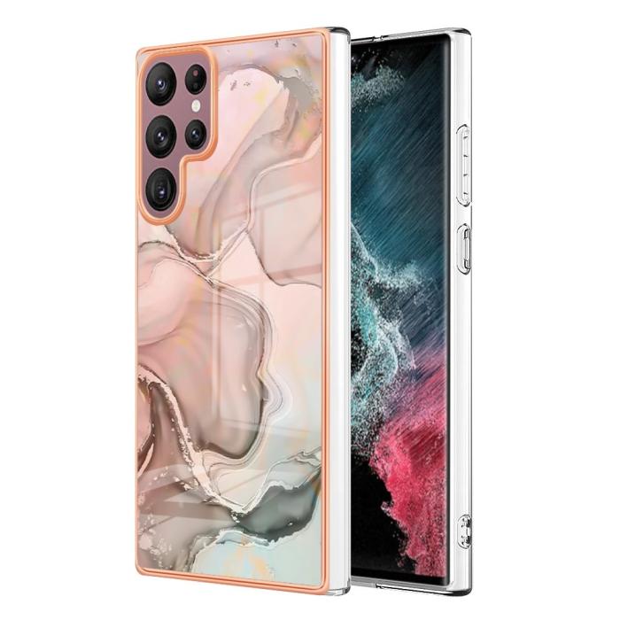 Bild 1, Samsung Galaxy S23 Ultra Skal Marmor TPU Rosa