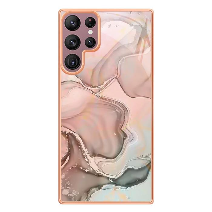 Bild 2, Samsung Galaxy S23 Ultra Skal Marmor TPU Rosa