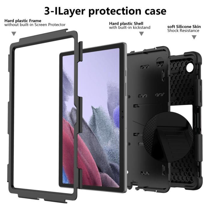 Bild 3, Samsung Galaxy Tab A8 10.5 (2021) Skal Shockproof Hybrid Kickstand