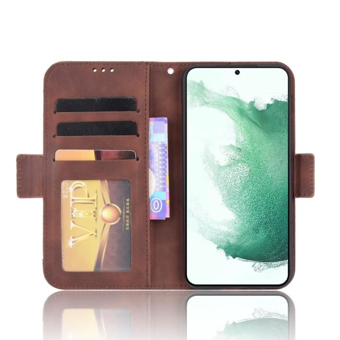 Bild 4, Samsung Galaxy S22 Plus Fodral Avtagbart Kortfodral Brun