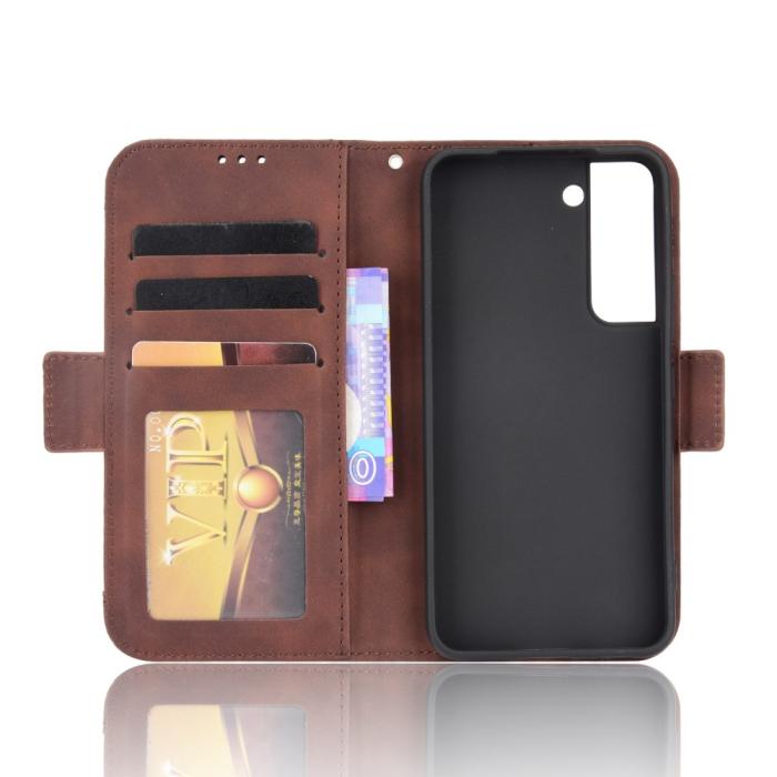 Bild 6, Samsung Galaxy S22 Plus Fodral Avtagbart Kortfodral Brun