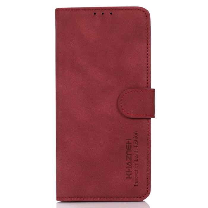 Bild 6, KHAZNEH Motorola Moto G84 5G Fodral Retro Läder Röd