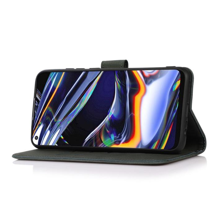 Bild 2, KHAZNEH Motorola Moto G84 5G Fodral Retro Läder Grön