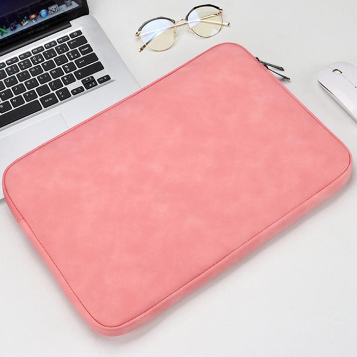 Bild 2, Läder Laptop Sleeve Med Mjukt Foder 14-15.4