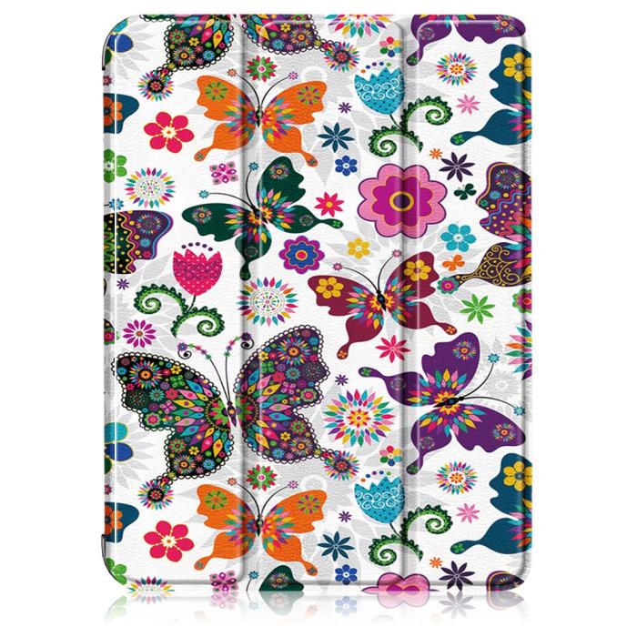 Bild 2, iPad Mini 2024/2021 Fodral Tri-Fold Med Pennhållare Butterfly