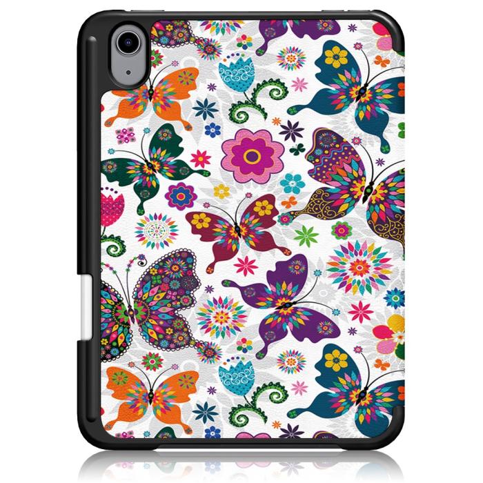 Bild 3, iPad Mini 2024/2021 Fodral Tri-Fold Med Pennhållare Butterfly