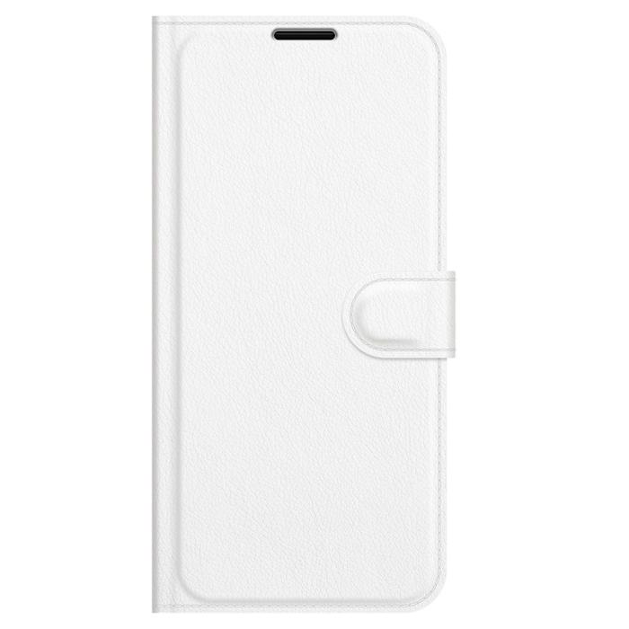 Bild 2, Samsung Galaxy A03s Fodral Litchi Läder Vit