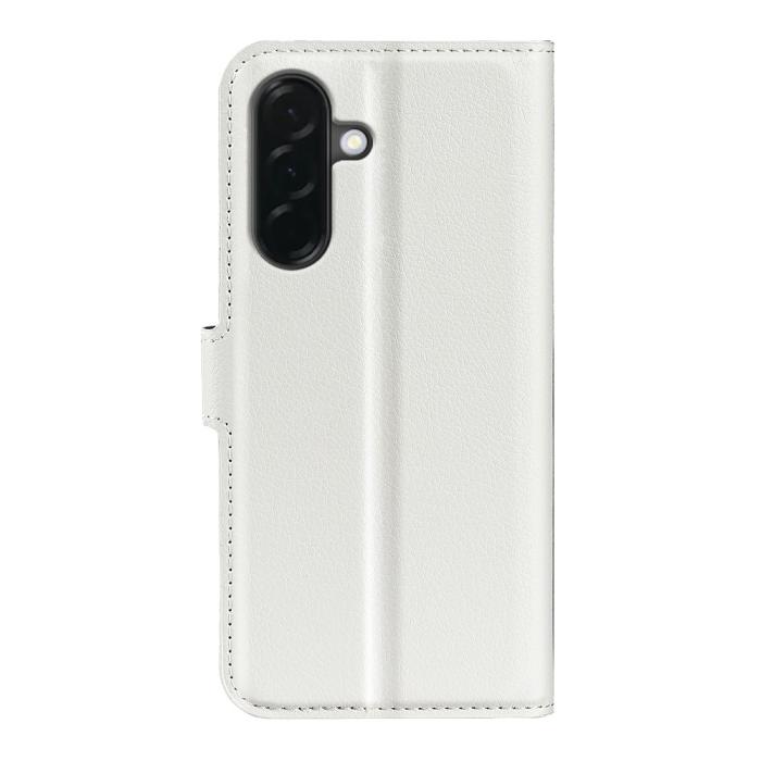 Bild 6, Samsung Galaxy A37 5G Fodral Litchi Läder Vit