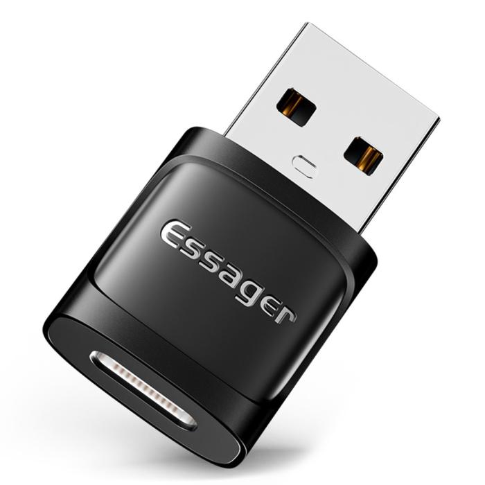 Bild 1, ESSAGER USB-C Hona till USB-A 3.0 Adapter, 5Gbps S