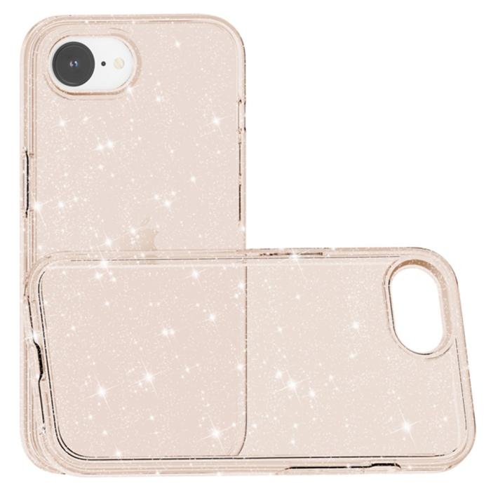 Bild 5, iPhone 17e / 16e Skal Glitter Shockproof Guld