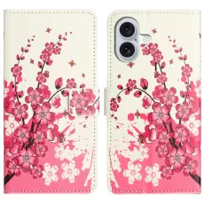 iPhone 16 Plus Fodral Med Tryck Plommontr&auml;d