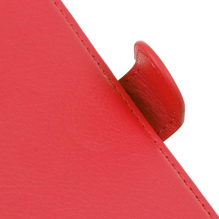Bild 6, OnePlus Nord 2T 5G Fodral Litchi Läder Röd