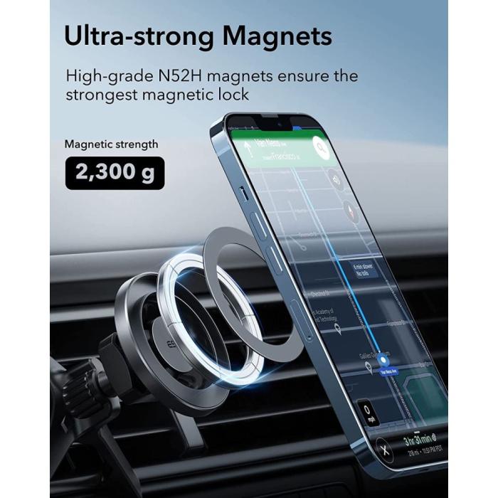 Bild 5, ESR HaloLock Magnetisk MagSafe Mobilhållare Metall Grå