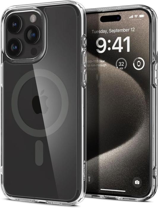 Bild 1, Spigen iPhone 15 Pro Skal MagSafe Ultra Hybrid Graphite