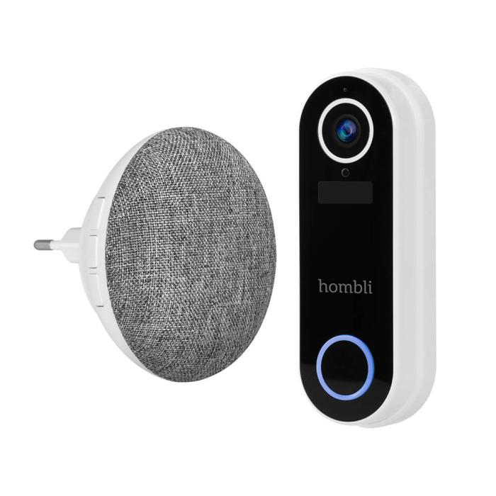 Bild 1, Hombli Smart Dörrklocka Pack Vit