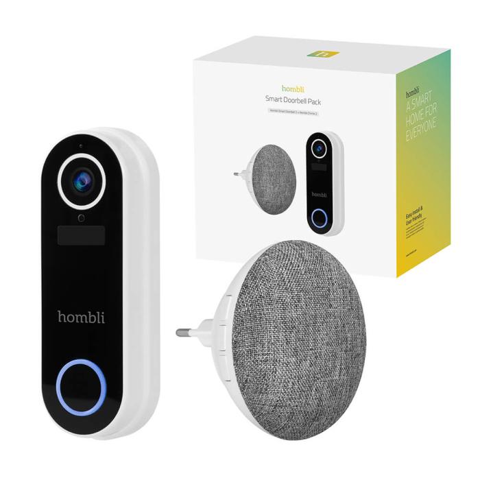 Bild 3, Hombli Smart Dörrklocka Pack Vit