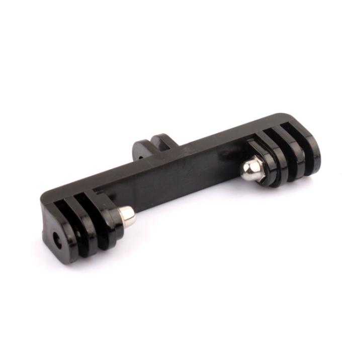 Bild 5, Dubbelfäste Med Skruv Adapter För Actionkamera Svart