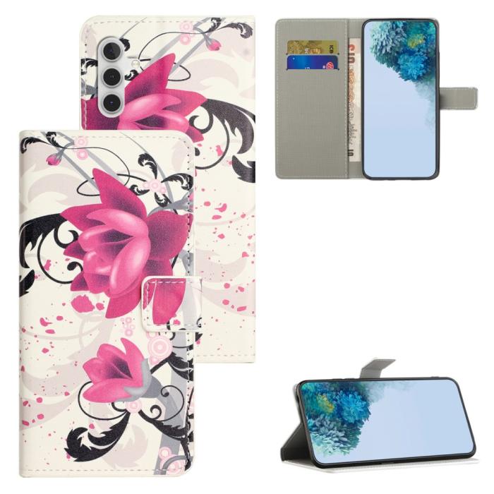 Bild 4, Samsung Galaxy S24 FE Fodral Med Tryck Lotus Blomma
