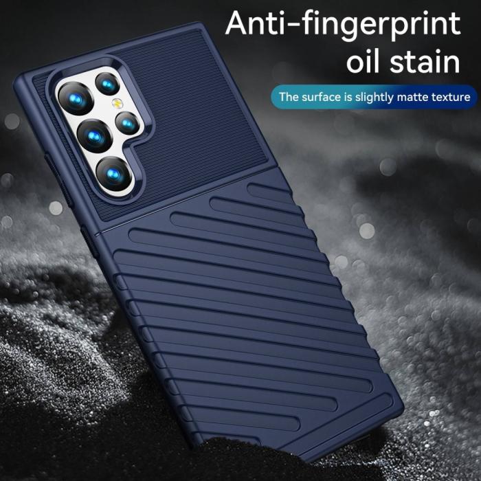 Bild 5, Samsung Galaxy S23 Ultra Skal Twill Textur Blå