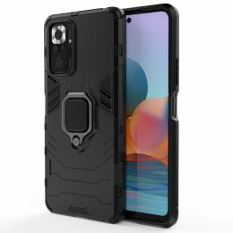 Xiaomi Redmi Note 10 Pro - Hybrid Armor Ring Skal - Svart