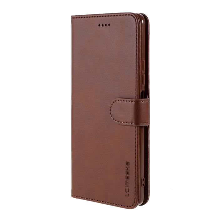 Bild 2, Xiaomi Redmi Note 10 Pro - LC.IMEEKE Läder Fodral - Brun