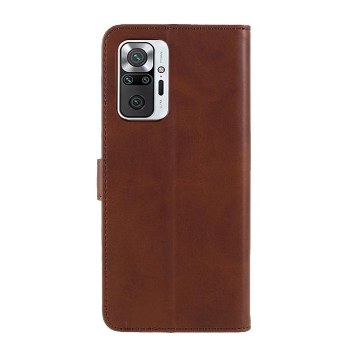 Bild 3, Xiaomi Redmi Note 10 Pro - LC.IMEEKE Läder Fodral - Brun