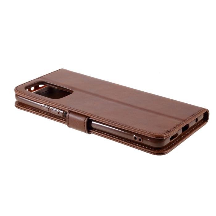 Bild 5, Xiaomi Redmi Note 10 Pro - LC.IMEEKE Läder Fodral - Brun
