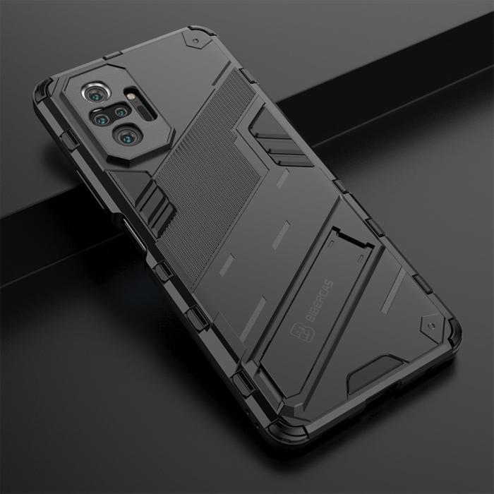 Bild 5, Xiaomi Redmi Note 10 Pro - Hybrid Skal med Kickstand - Svart