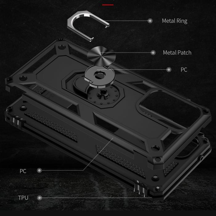 Bild 4, Samsung Galaxy A53 5G Skal Armor Hybrid Ring Svart