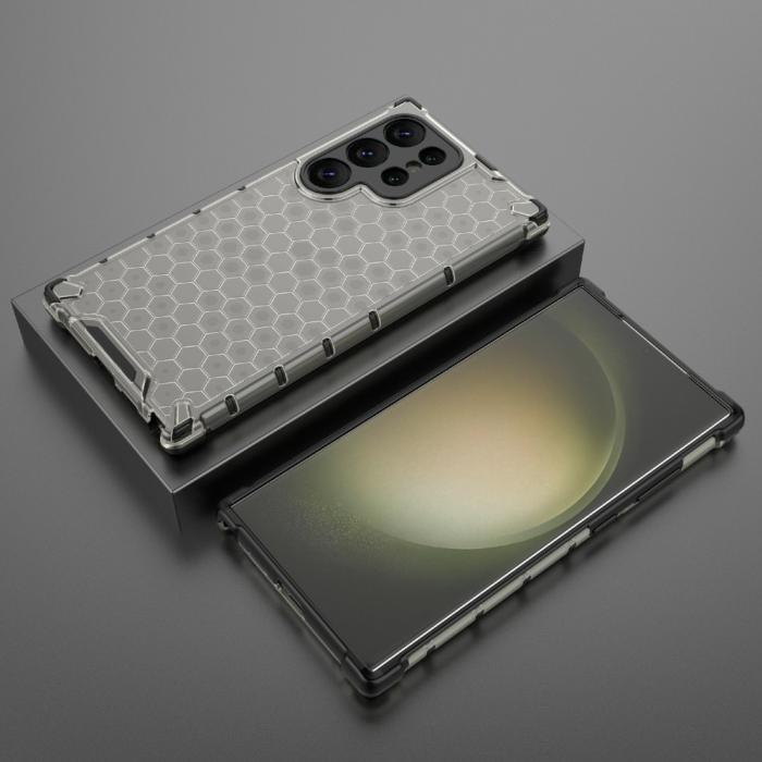 Bild 3, Galaxy S24 Ultra Skal Honeycomb Shockproof Hybrid Svart