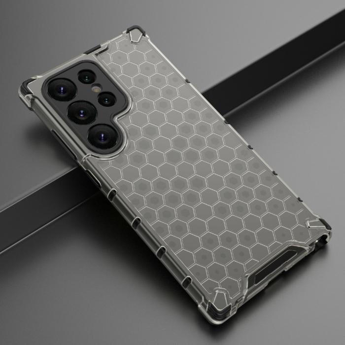 Bild 4, Galaxy S24 Ultra Skal Honeycomb Shockproof Hybrid Svart
