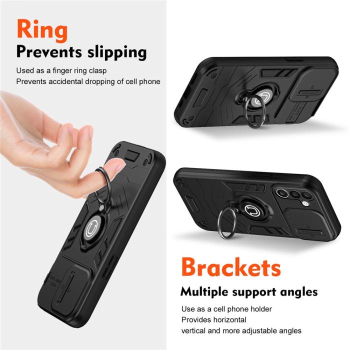 Bild 2, Samsung Galaxy A27 5G Skal Camshield Kickstand Svart