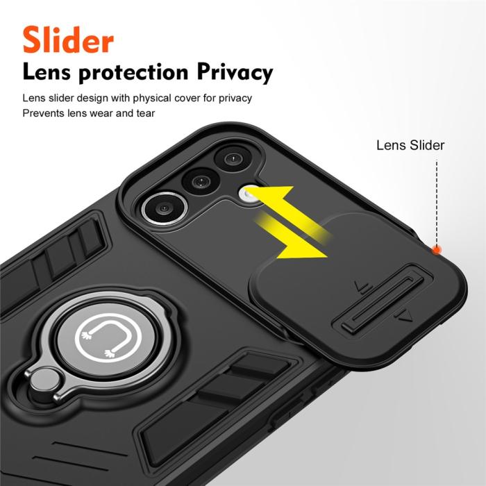 Bild 5, Samsung Galaxy A27 5G Skal Camshield Kickstand Svart