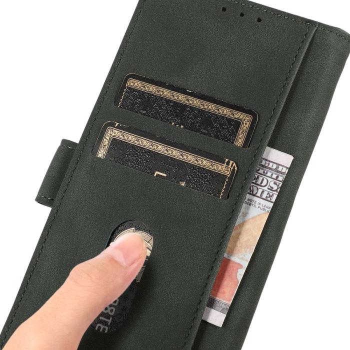 Bild 4, KHAZNEH Motorola Moto G84 5G Fodral Retro Läder Grön