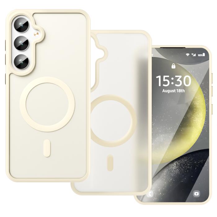 Bild 2, ColorPop Galaxy S24 Plus Skal CH MagSafe Matt Off White