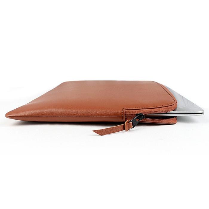 Bild 2, Läder Laptop Sleeve Med Mjukt Foder 13.3