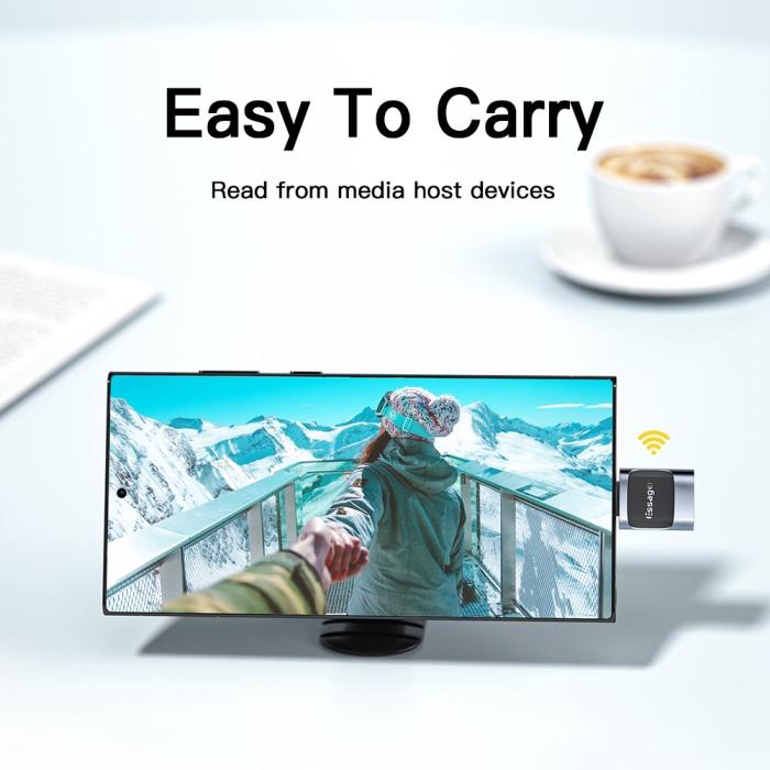 Bild 5, ESSAGER USB-A Hona till USB-C 3.0 Adapter, 5Gbps Blå