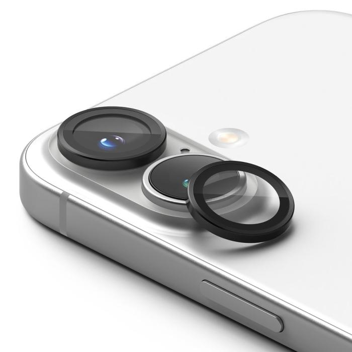 Bild 2, Ringke iPhone 16 / 16 Plus 2-PACK Linsskydd Svart