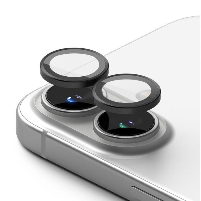 Bild 3, Ringke iPhone 16 / 16 Plus 2-PACK Linsskydd Svart