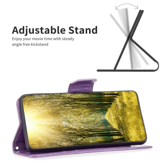 Bild 4, Nokia G11 / G21 Fodral Tryck Butterfly Lila